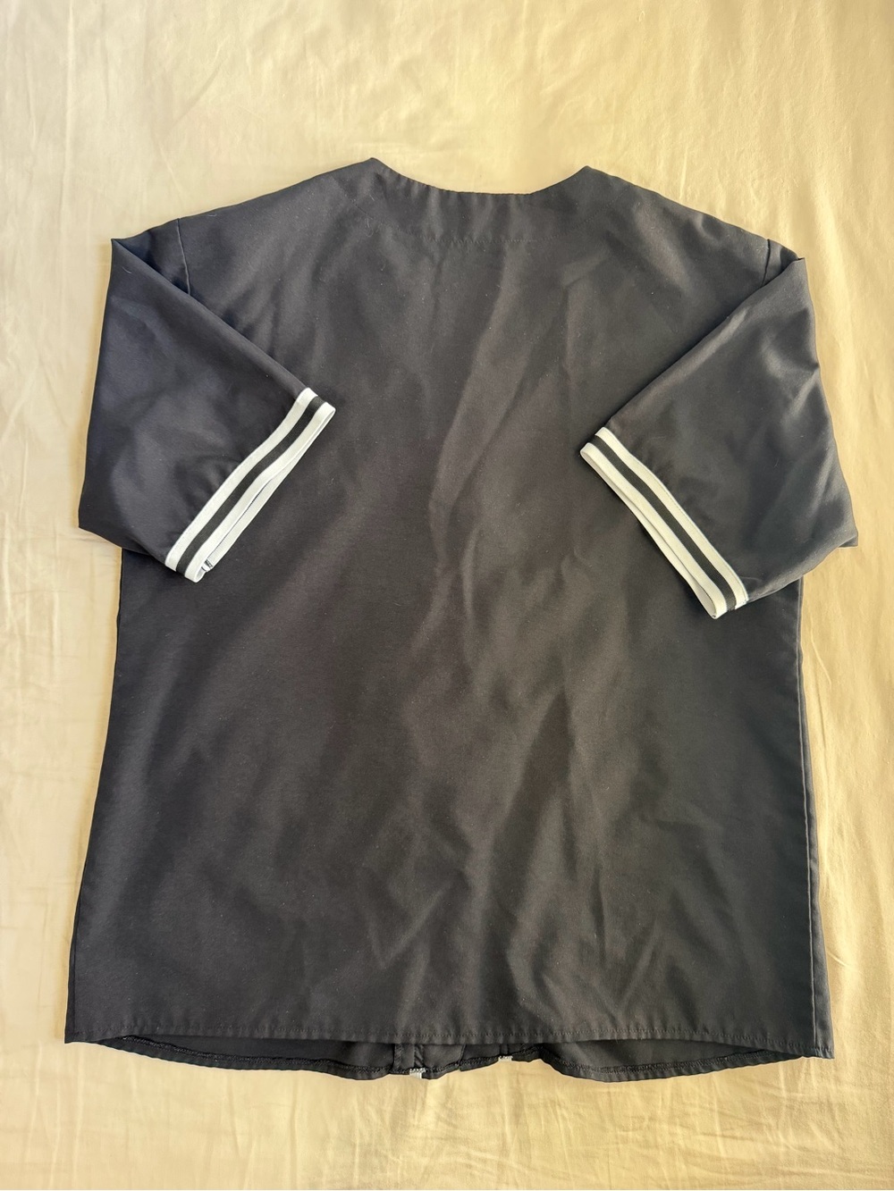 Black & White Brooklyn Baseball Jersey - Picture 3 of 3